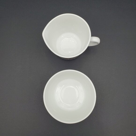 Corelle Batik Creamer & Open Sugar Bowl Corning Brown Floral Sugar Bowl Creamer - Picture 3 of 7